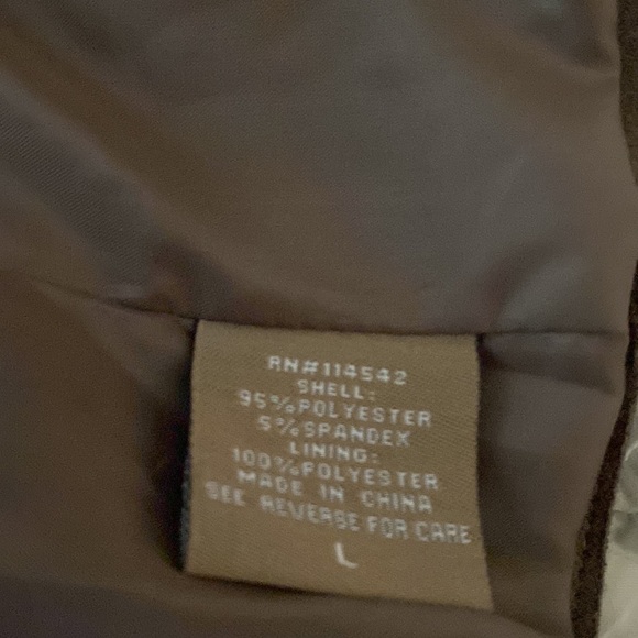 JouJou suede jacket, brown, size Large. Fully lined. - Picture 13 of 13